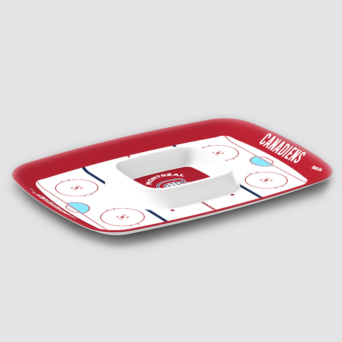 Montreal Canadiens Chip and Dip Tray | Melamine Snack Serving Tray | Officially Licensed NHL | 5ish Co.