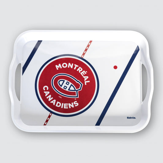 Montreal Canadiens Serving Tray | Center Ice Melamine Food Tray | Officially Licensed NHL | 5ish Co.