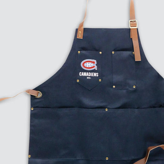 Montreal Canadiens BBQ Apron | Heavy-Duty Cotton Canvas Grill and Kitchen Apron | Officially Licensed NHL | 5ish Co.