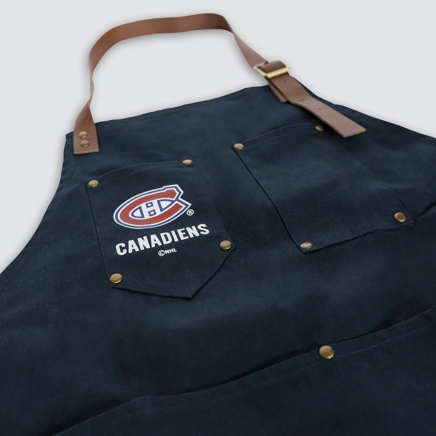 Montreal Canadiens BBQ Apron | Heavy-Duty Cotton Canvas Grill and Kitchen Apron | Officially Licensed NHL | 5ish Co.