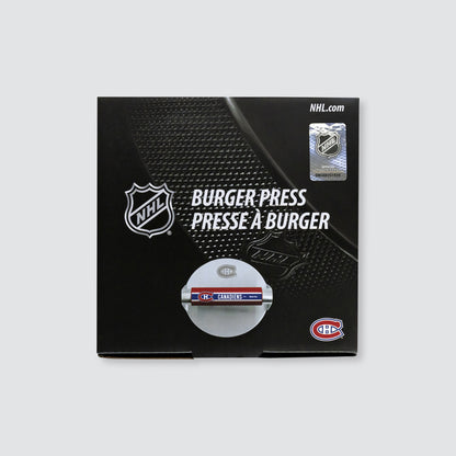 Montreal Canadiens Burger Press | 5.5" Stainless Steel Smash Burger Press for Grill and Griddle | Officially Licensed NHL | 5ish Co.