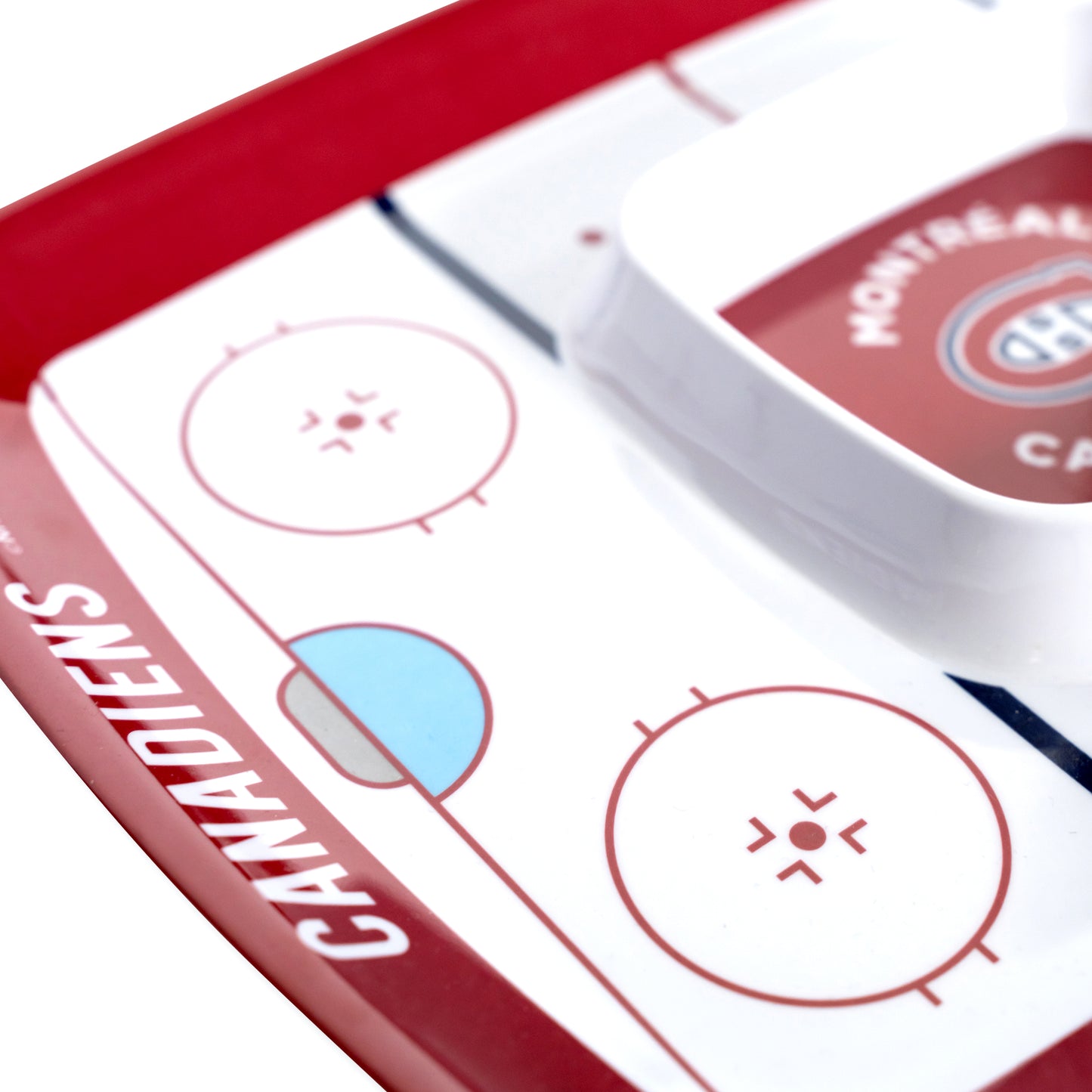 Montreal Canadiens Chip and Dip Tray | Melamine Snack Serving Tray | Officially Licensed NHL | 5ish Co.