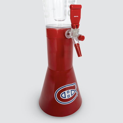 Montreal Canadiens 3L Drink Dispenser | Cold Beverage Tower with Ice Tube | Officially Licensed NHL | 5ish Co.