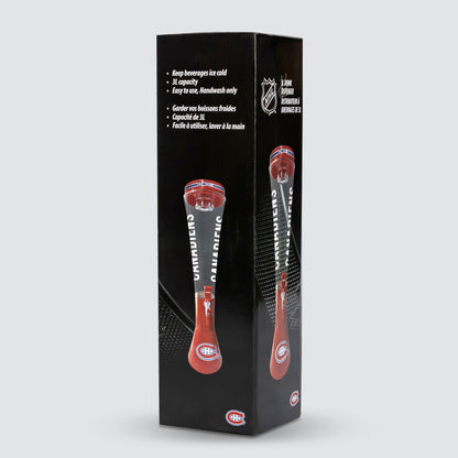 Montreal Canadiens 3L Drink Dispenser | Cold Beverage Tower with Ice Tube | Officially Licensed NHL | 5ish Co.