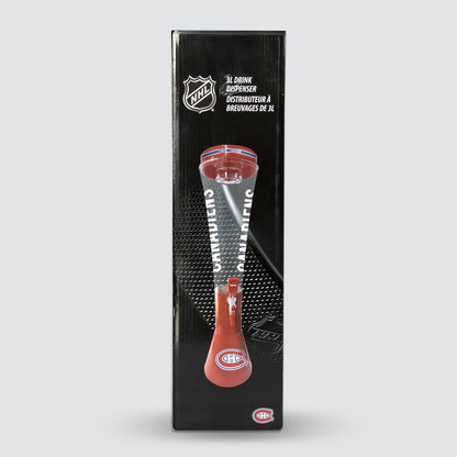 Montreal Canadiens 3L Drink Dispenser | Cold Beverage Tower with Ice Tube | Officially Licensed NHL | 5ish Co.