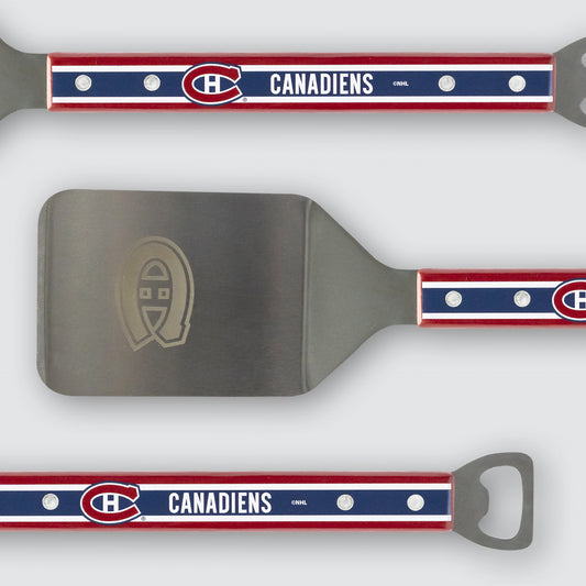 Montreal Canadiens BBQ Spatula with Bottle Opener | 14" Stainless Steel Grill Spatula | Officially Licensed NHL | 5ish Co.
