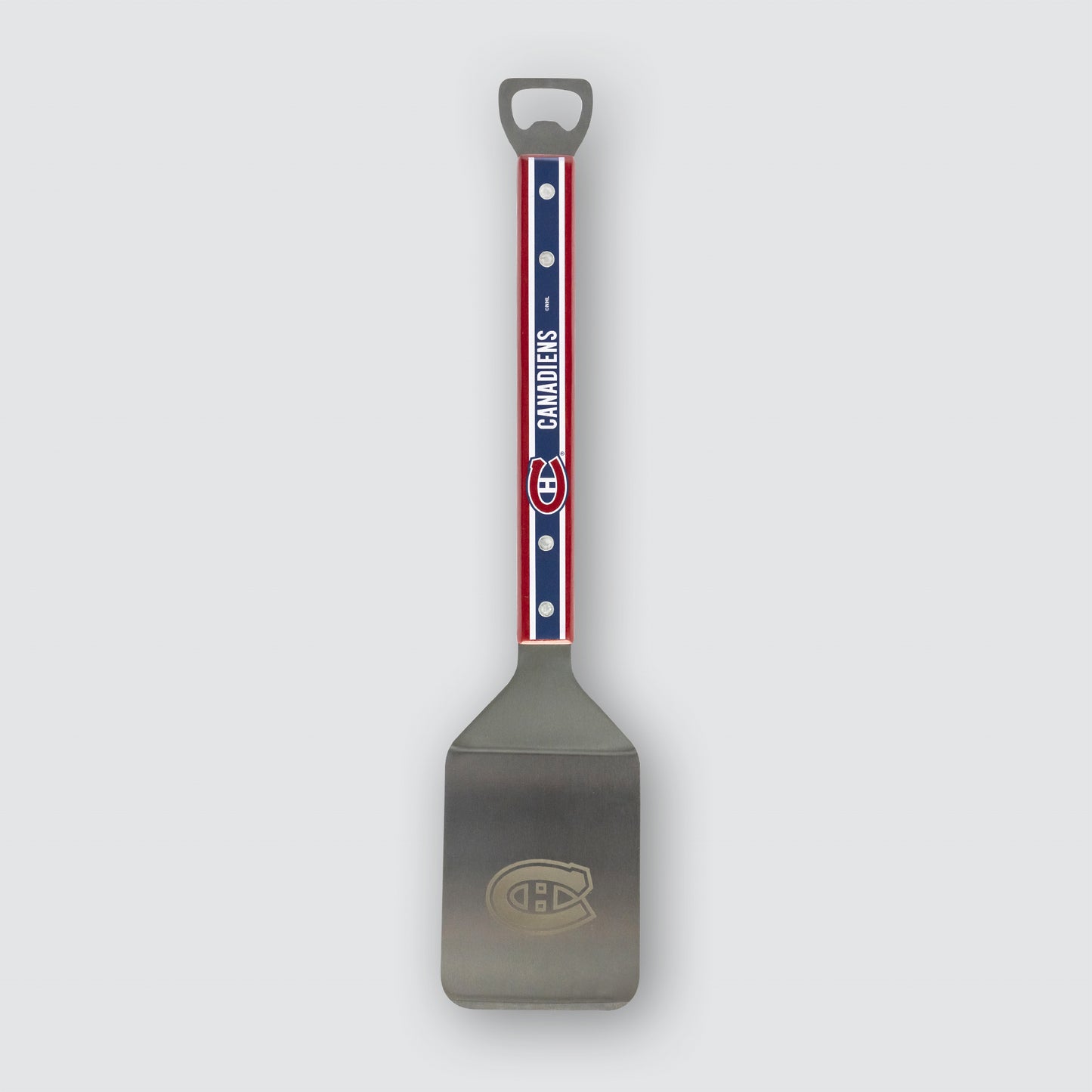 Montreal Canadiens BBQ Spatula with Bottle Opener | 14" Stainless Steel Grill Spatula | Officially Licensed NHL | 5ish Co.