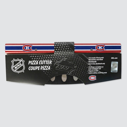 Montreal Canadiens Pizza Cutter | 14" Stainless Steel Blade with Wood Handle | Officially Licensed NHL | 5ish Co.