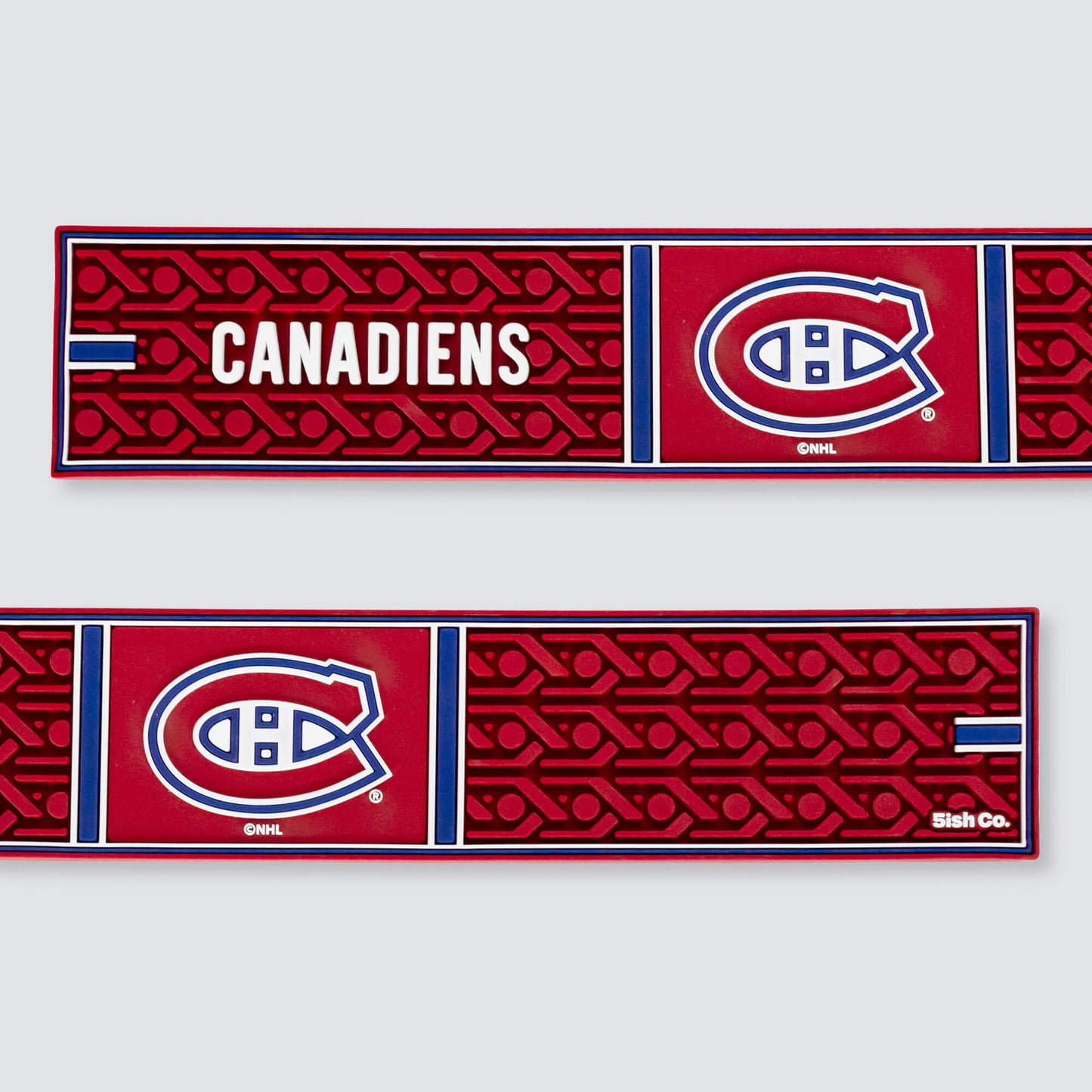Montreal Canadiens Bar Mat - Front and Back Design with 3D Logo - Officially Licensed NHL - 5ish Co.